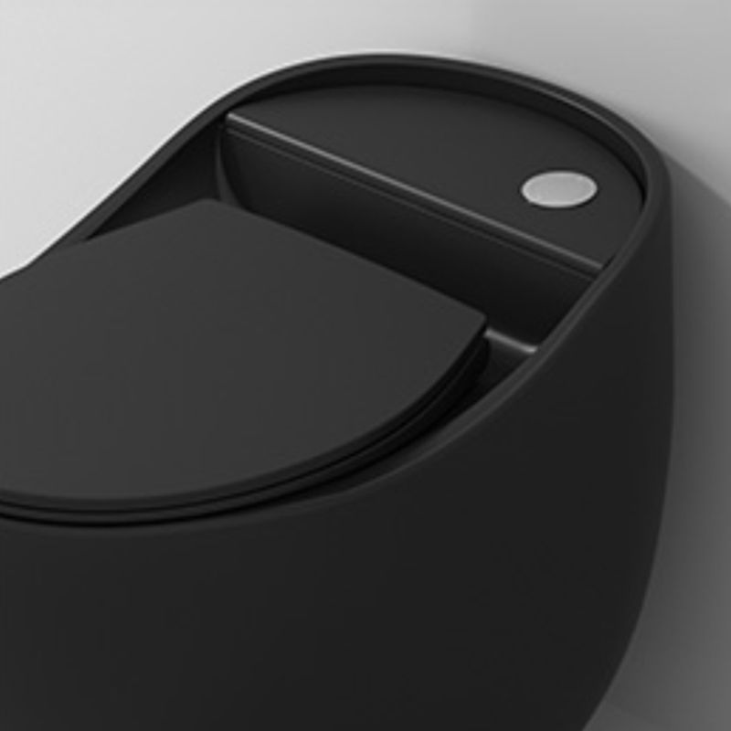 Modern Ceramic Flush Toilet Floor Mount Urine Toilet with Slow Close Seat for Washroom