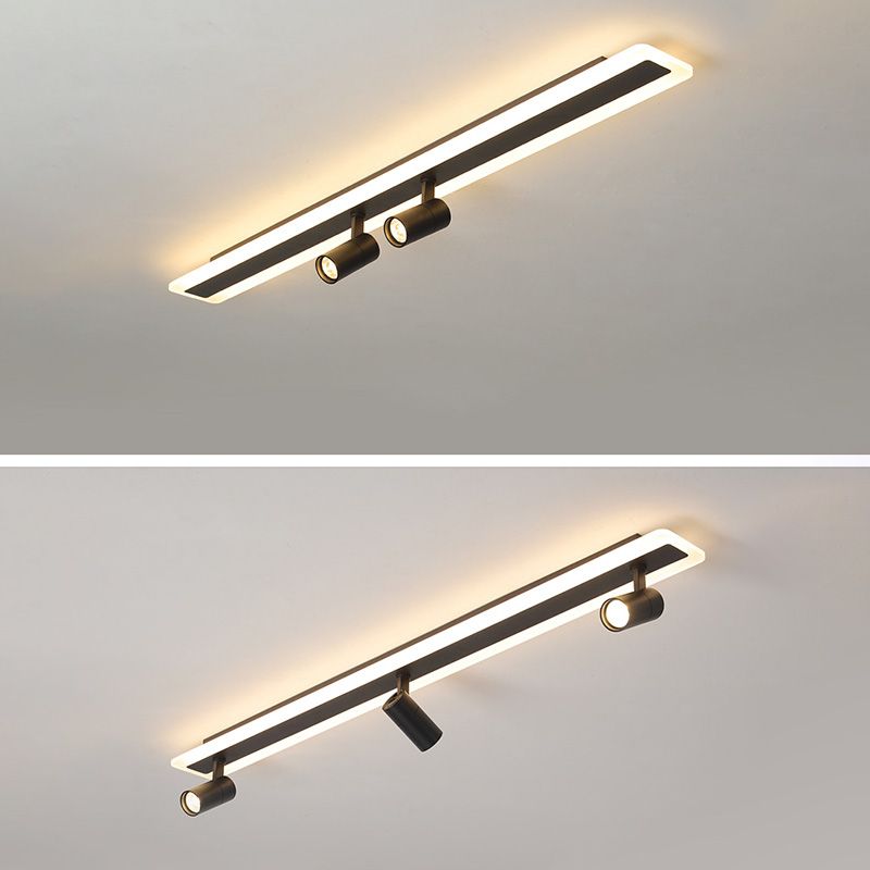 Minimalisme Semi Track Light Armatuur Inbouwplafondlamp voor kledingwinkel