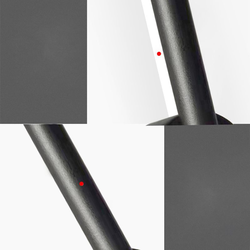 Minimalist Aluminum Wall Light Black Straight LED Wall Sconce for Living Room