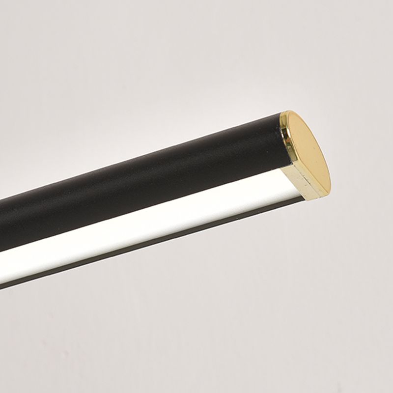 Metal Linear Shape Wall Sconce Modern Style 1 Light Mirror Wall Mount Light for Bathroom