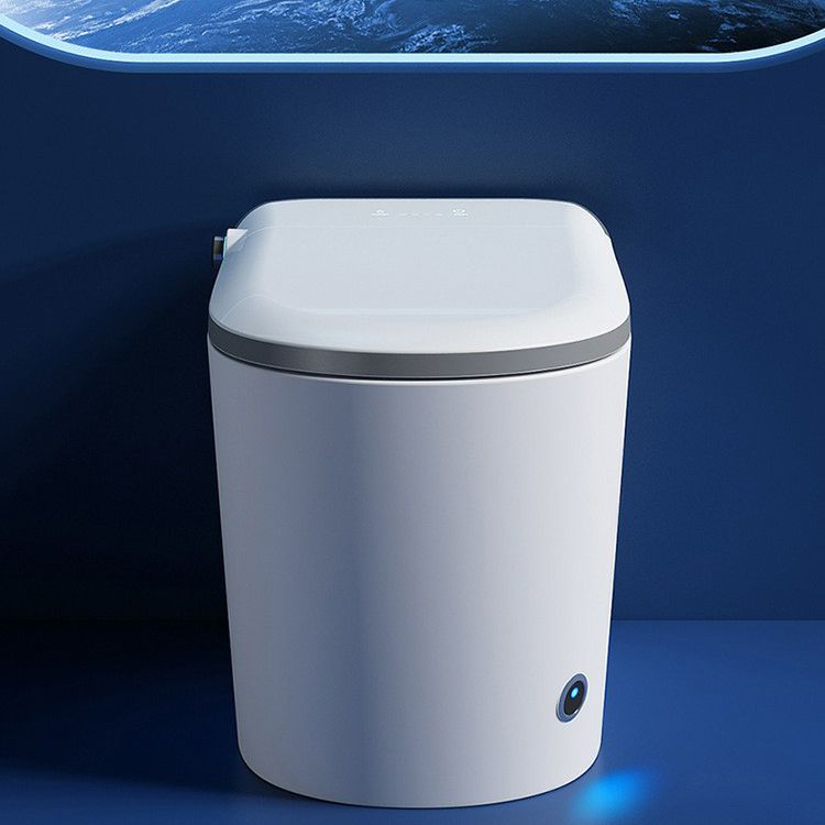 Contemporary One Piece Flush Toilet White Toilet for Bathroom