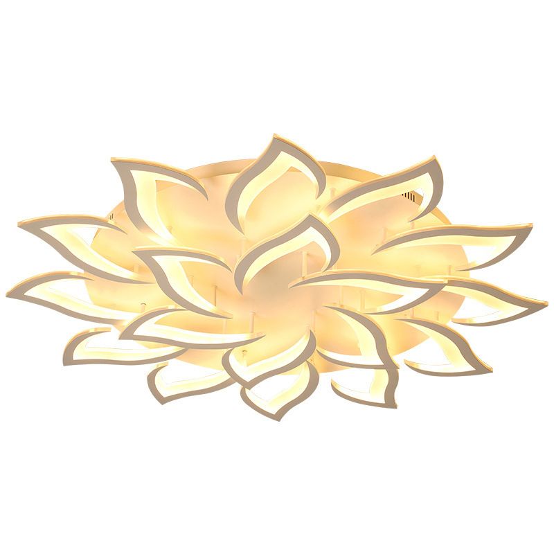 White Sputnik Ceiling Flush Mount Minimalist LED Metal Ceiling Lighting