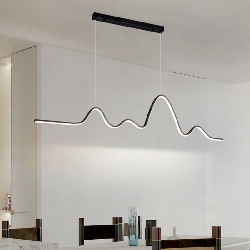 Modern Ceiling Pendant Light Metal LED Island Pendant Light for Dining Room