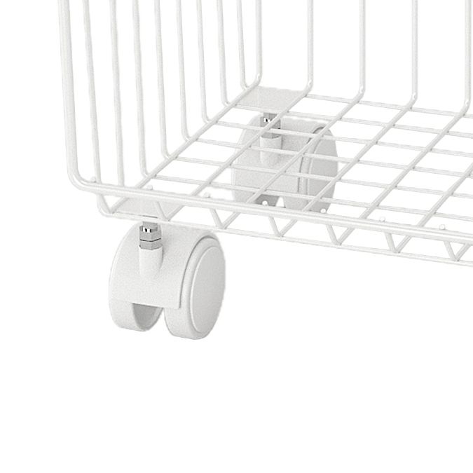 Industrial Iron Closed Back Bookshelf Black and White Bookcase for Home