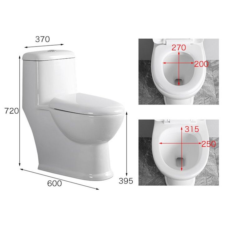 Modern Siphon Jet Toilet Floor Mount Urine Toilet with Toilet Seat