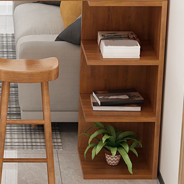 Nordic Glam Wooden Bar Counter Table Rectangle Dining Table for Kitchen