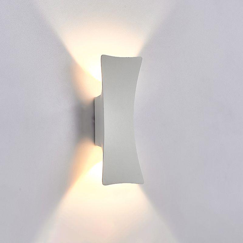 Moderne Aluminium Wandleuchten im Freien 2-Licht-Wandmontage für Garten