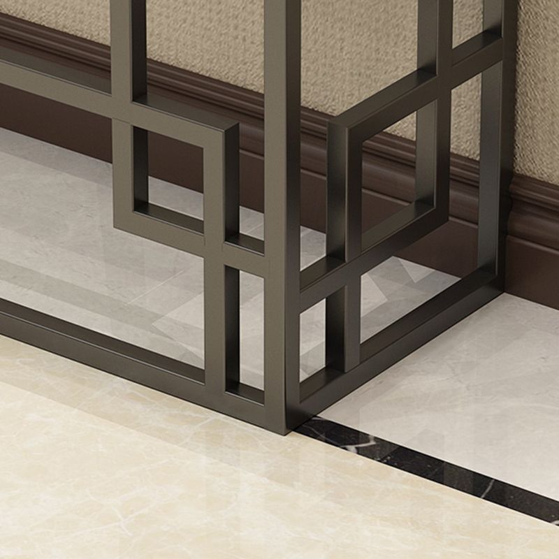 Modern Sofa Console Table Antique Finish Console Accent Table in Marble