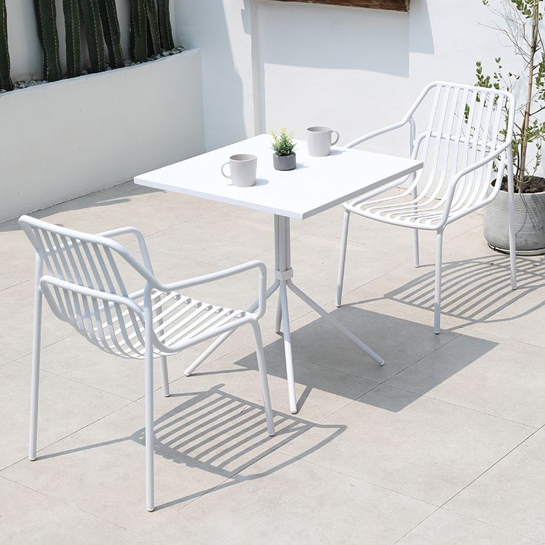 Contemporary Style 1/5 Pcs Bistro Set Metal Round Bistro Table Set