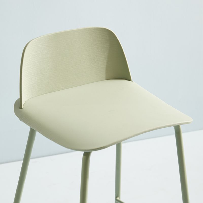 Comptoir et tabouret de bar en plastique moderne, repose-pieds rectangulaire, tabouret de bar d'intérieur