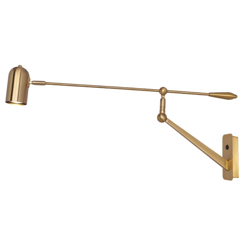 Moderner Stil Verstellbarer geometrische Wandlampe Metall 1 Leichte Wandmontagelampen