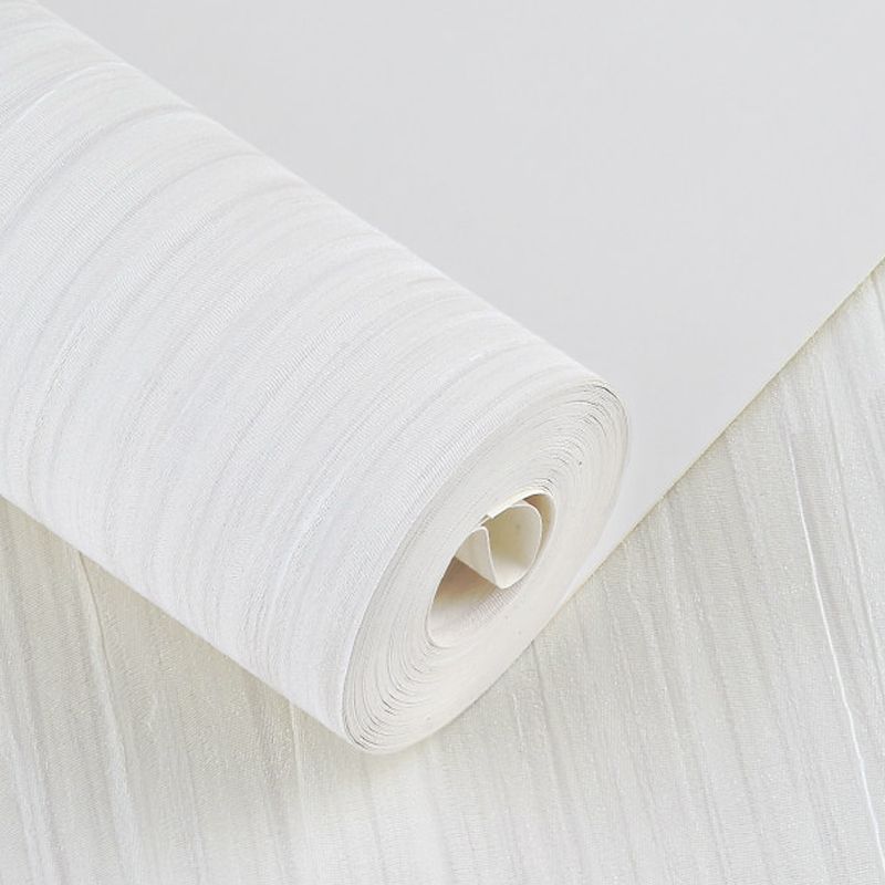 Simplicity Solid Wallpaper Roll Soft-Color Stripe Patterned Wall Art for Living Room
