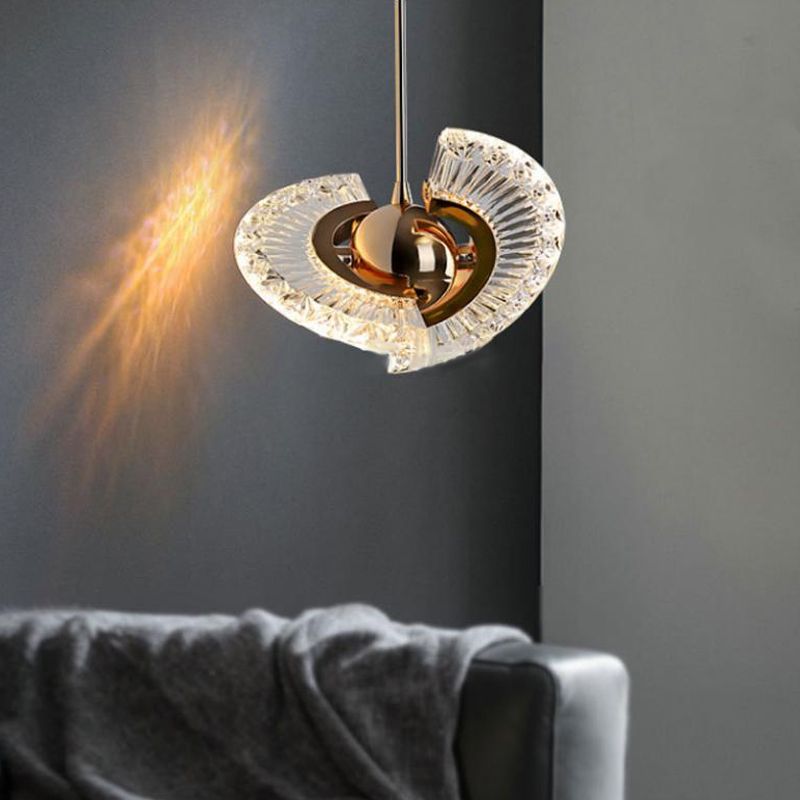 Zeitgenössisches Schlafzimmer im Mini -Anhänger Acrylhänge Deckenlicht mit 2 Lichtern