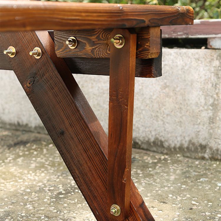 Farmhouse Rectangle Patio Table Water Resistant Picnic Table