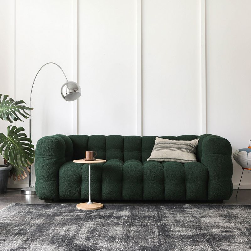 Contemporary Fabric 3 Seater Living Room Seating Tuxedo Arm Cushions Sofa