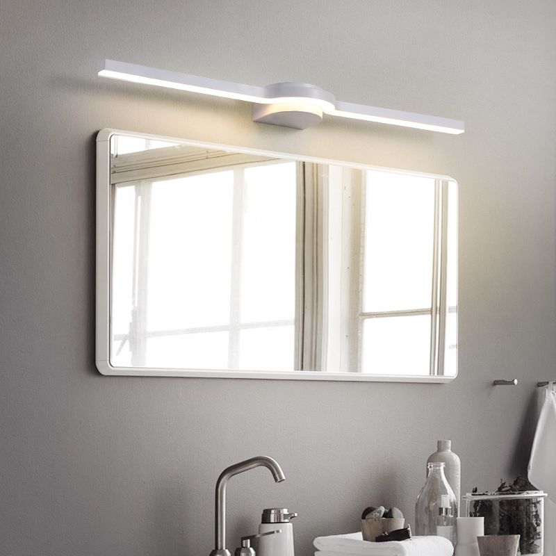 Metal Thin Vanity Wall Sconce Modern Style 1 Light Vanity Lighting Fixtures