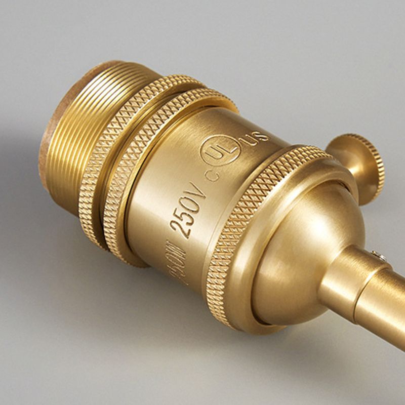 Glass Cup Shade Hanging Lights Industrial Style 1 Light Hanging Mount Fixture for Bedroom