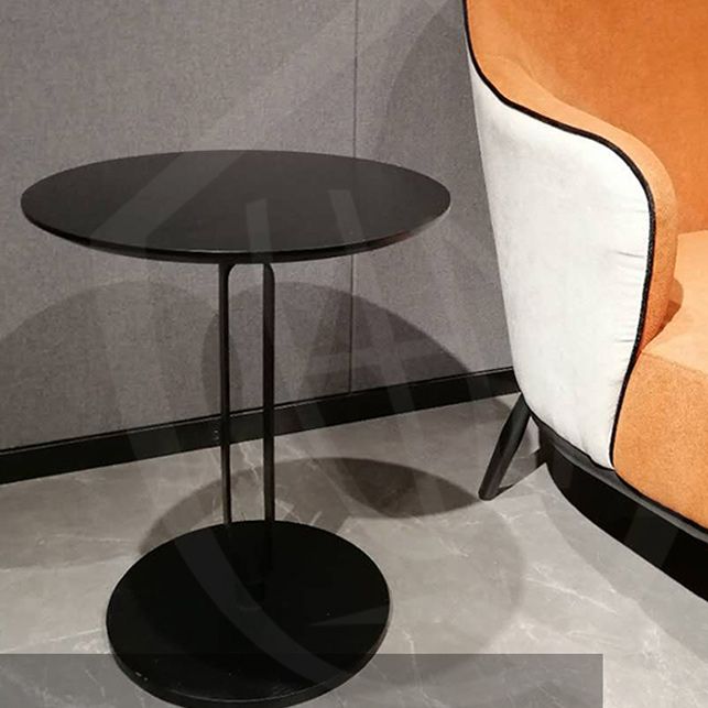 Round Pedestal Base Base Design Solid Wood Table Nordic Style Side Table