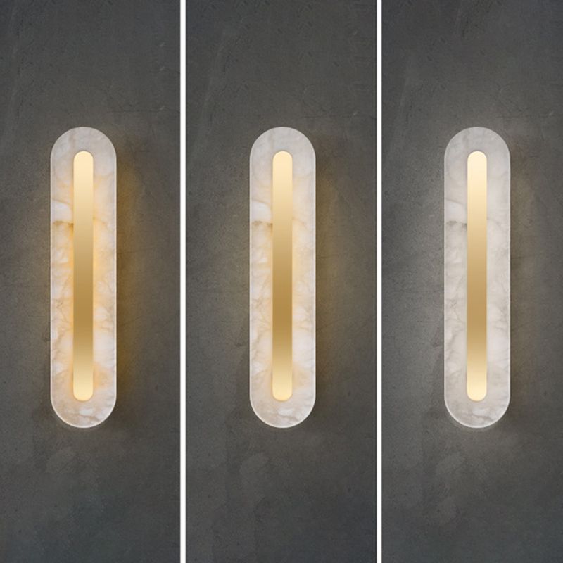 Single Modern Golden Wall Mounted Sconce LED Shaded Wall Light for Foyer