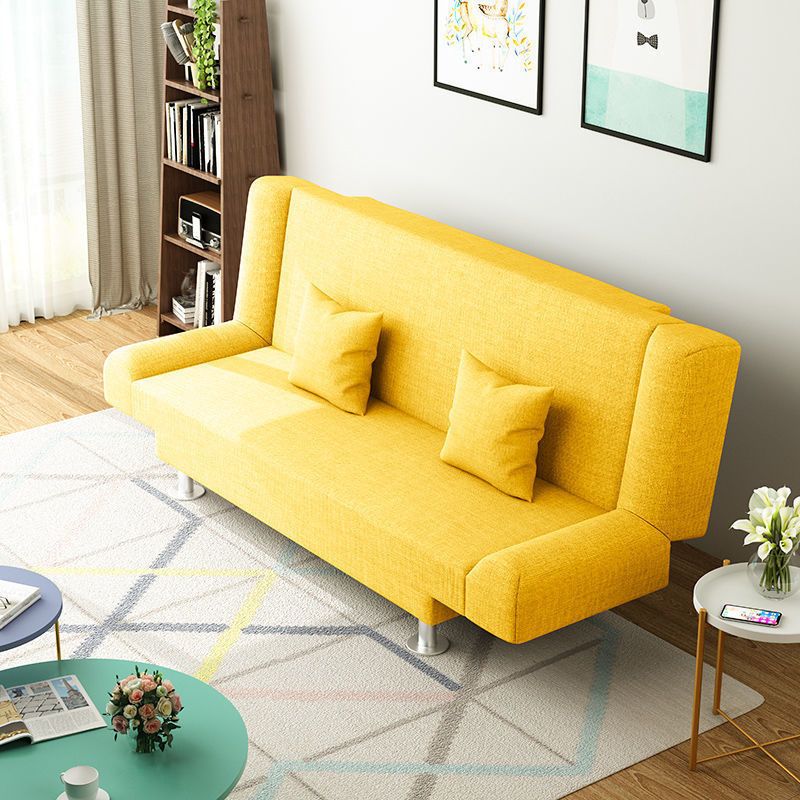 Modern Linen Sofa 23"W Tight Back Armless Couch for Living Room