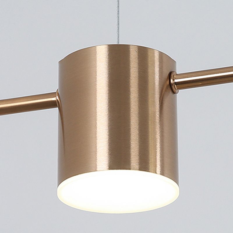 Luz de colgante de cilindro de estilo moderno lámparas colgantes de metal