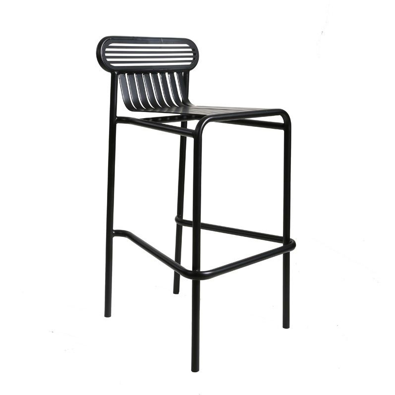 Industrial Square Bar Table Set 1/2 Pieces Counter Table with Iron High Stools