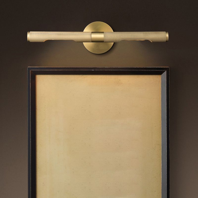 Postmodern Wall Sconce Linear Shape Vanity Lamp with Metal Shade for Bathroom