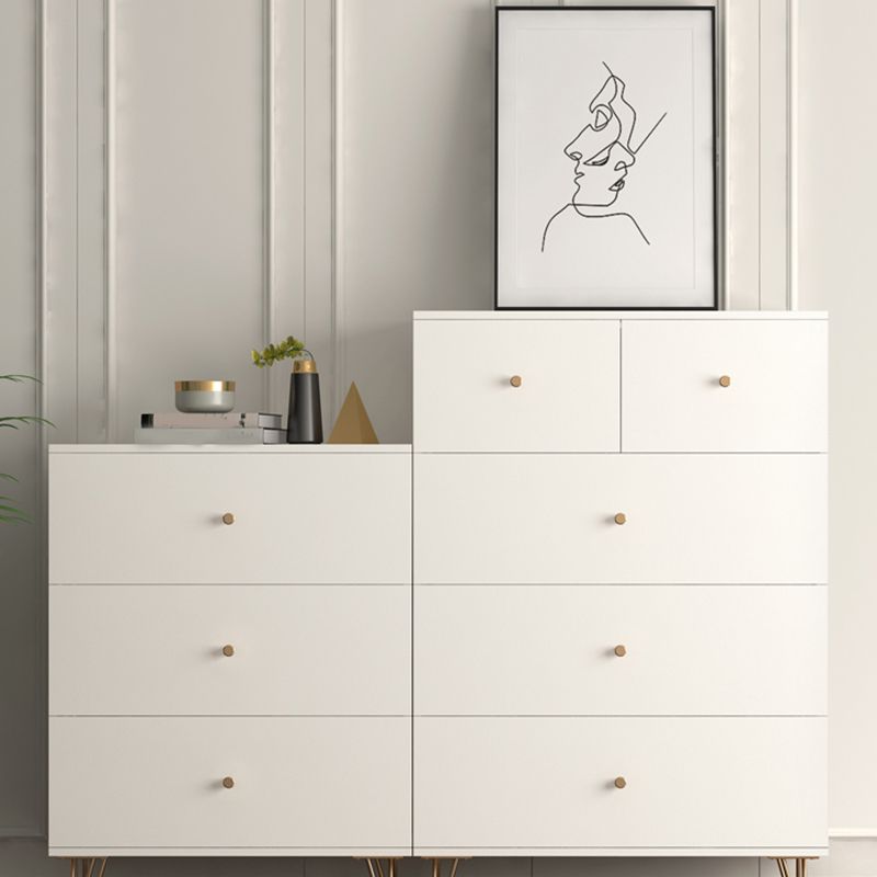 Glam Chest Bedroom Engineered Wood 16" Wide Storage Chest with Drawers