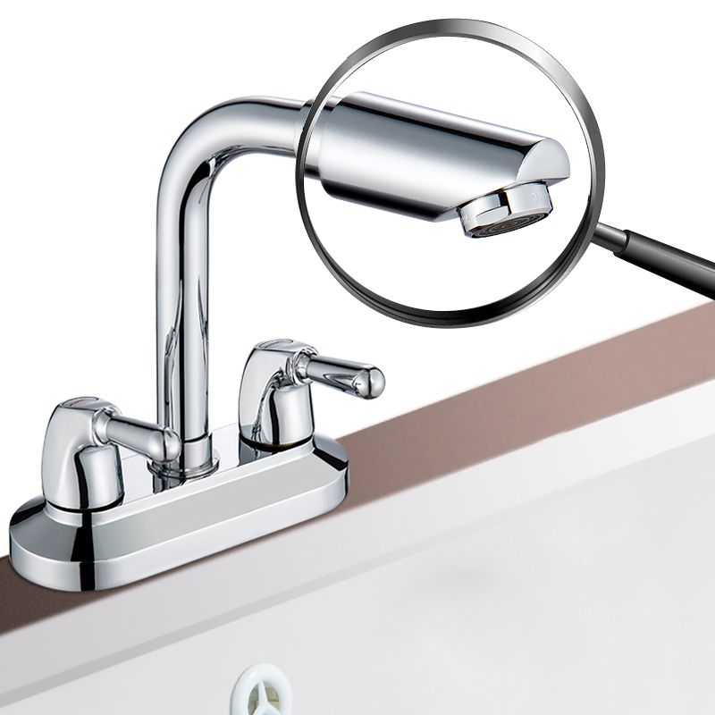 2 Handle Modern Vessel Sink Faucet Swivel Spout Bathroom Faucet