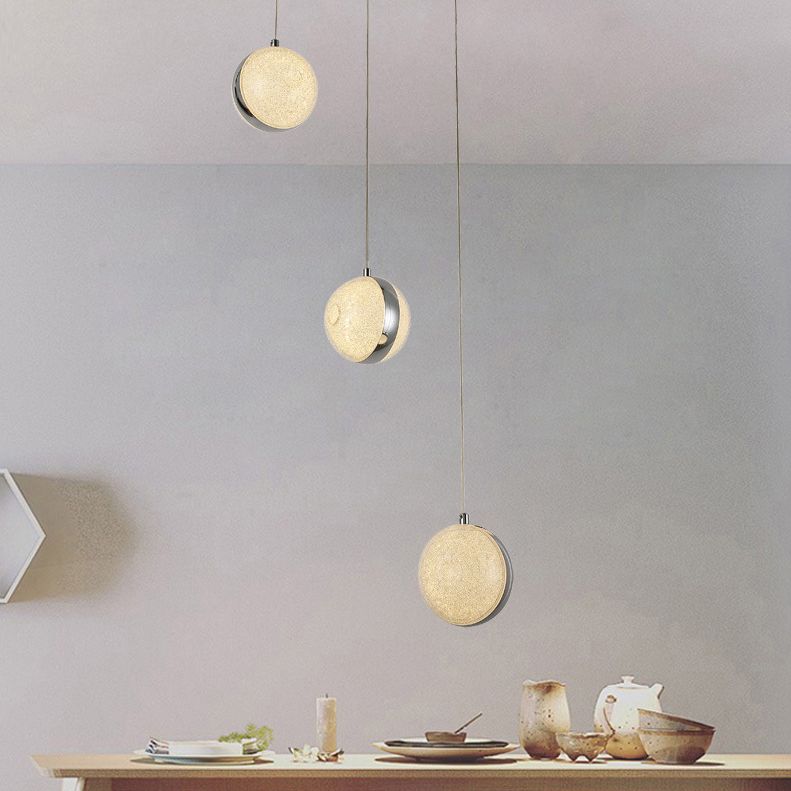 Chrome Finish Cluster Ball Pendant Minimalistisch Crystal LED Suspension Light voor het diner