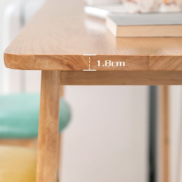 Wooden Rectangular Table, Modern Style Home Living Room Against The Wall Bar Table