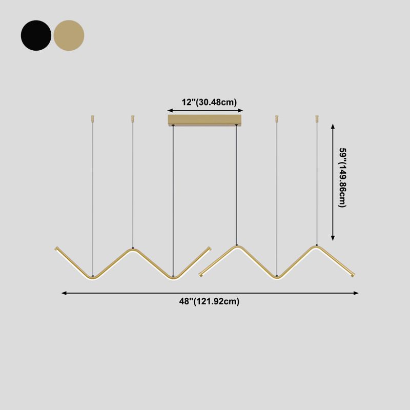 2 Light Linear Island Lights Contemporary Metal Island Lighting Ideas