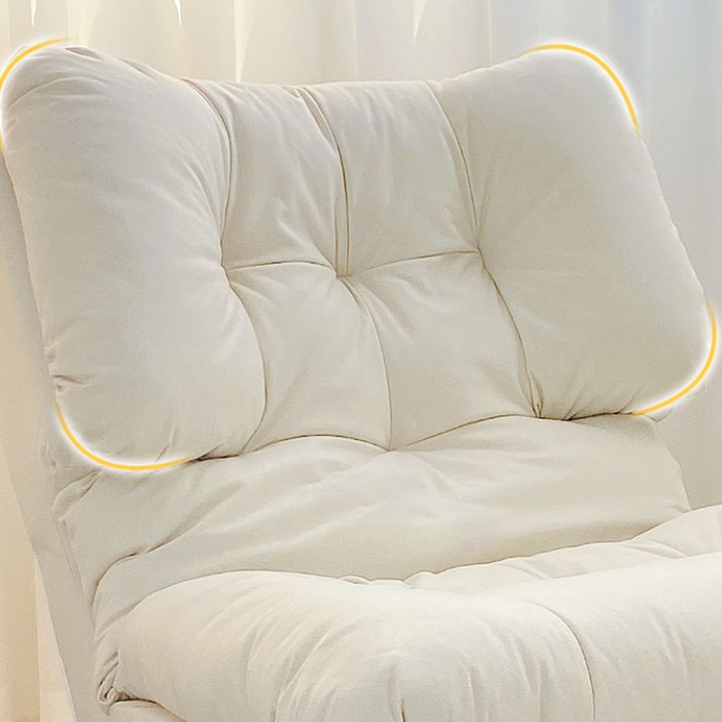 Scandinavian Parsons Chair Solid Color Living Room Reclining Basic Four Leg Accent Chair