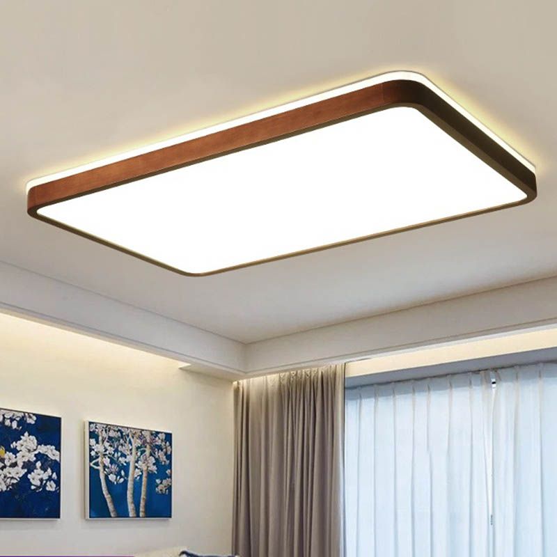 Fixation de la lumière du Mont-Flush moderne 1-Salon de la lumière Flush Mount Light avec Shade Acrylique