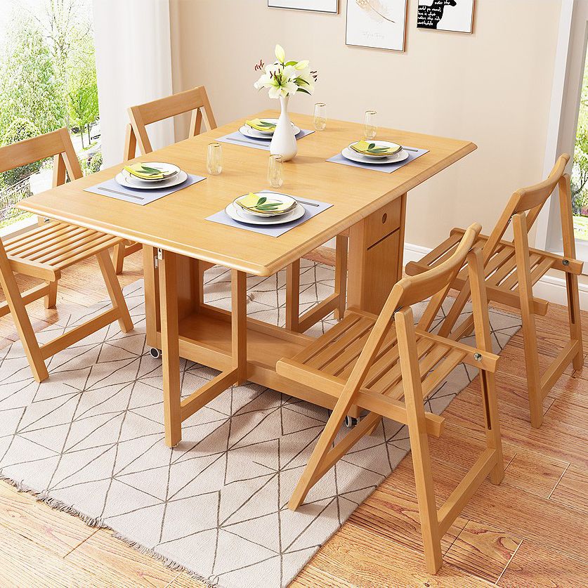 Table à manger moderne du milieu du siècle en bois massif 51,2 "L x 29,5" H TABLE (SEULEUR TABLE)