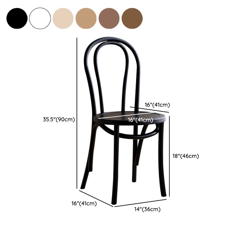 Contemporary Indoor Dining Side Chair Solid Wood Frame Side Chair