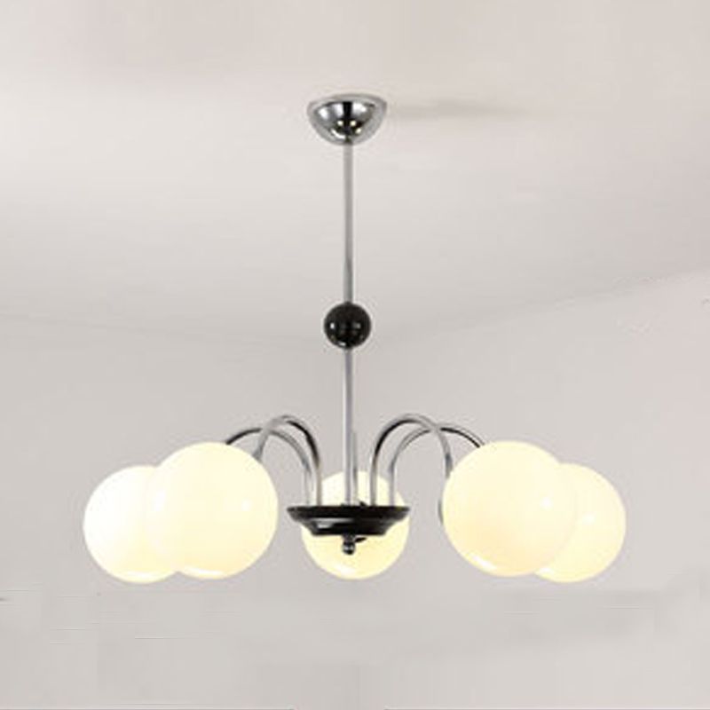 American Style Globe Pendant Chandelier Light Glass Chandelier for Living Room