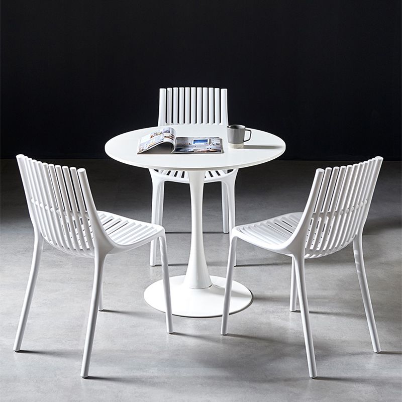 Modern Indoor-Outdoor Chair Plastic Stacking Outdoors Dining Chairs