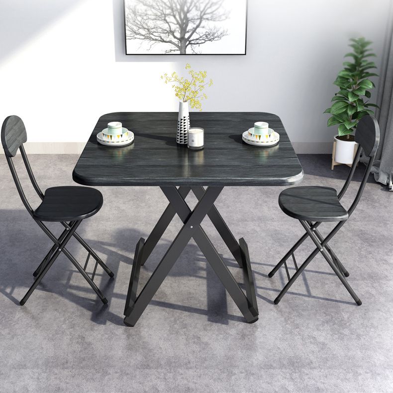 Modern Wooden Dining Room Set with Square Table Kitchen Dining Table Furniture