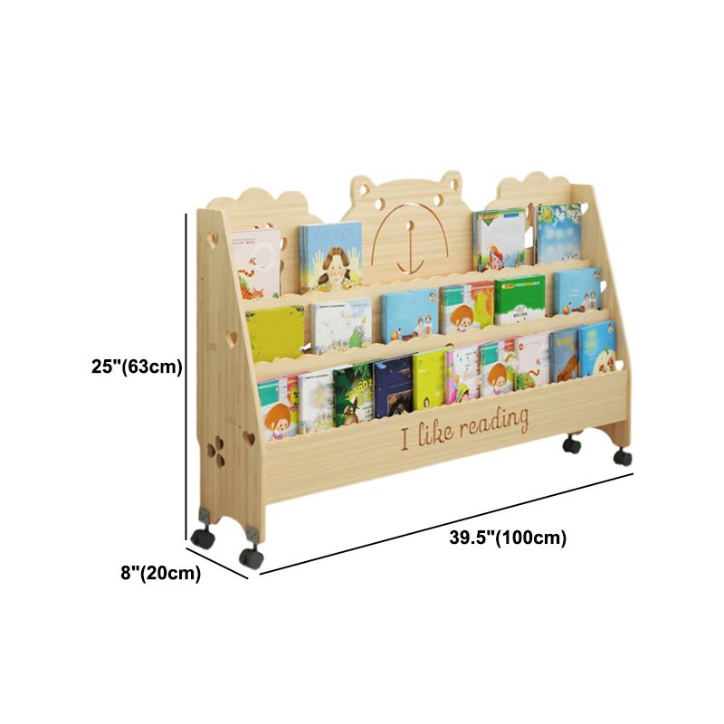 Ladder Closed Back Bookshelf Solid and Manufactured Wood Bookshelf for Home