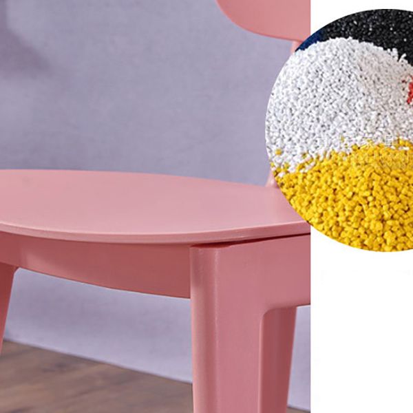 Contemporary Open Back Chair Plastic Dining Side Chair for Home