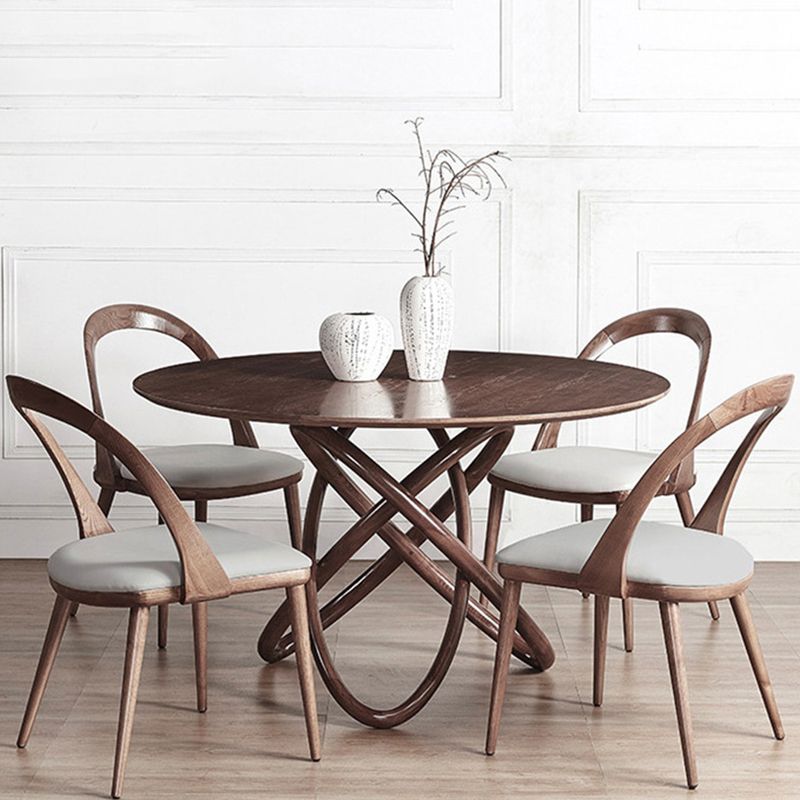 Runde Esstisch Einfachheit Dinnerzimmer Masster Holztisch mit Sockentisch