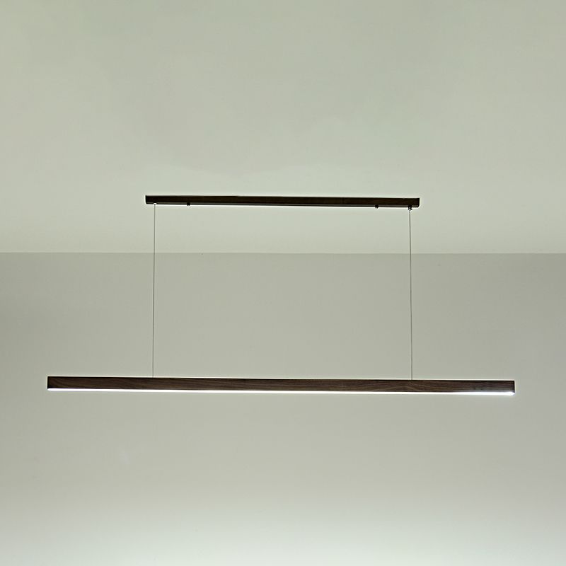 1 Light Linear Island Lighting Fixtures Contemporary Wood Island Light Fixtures