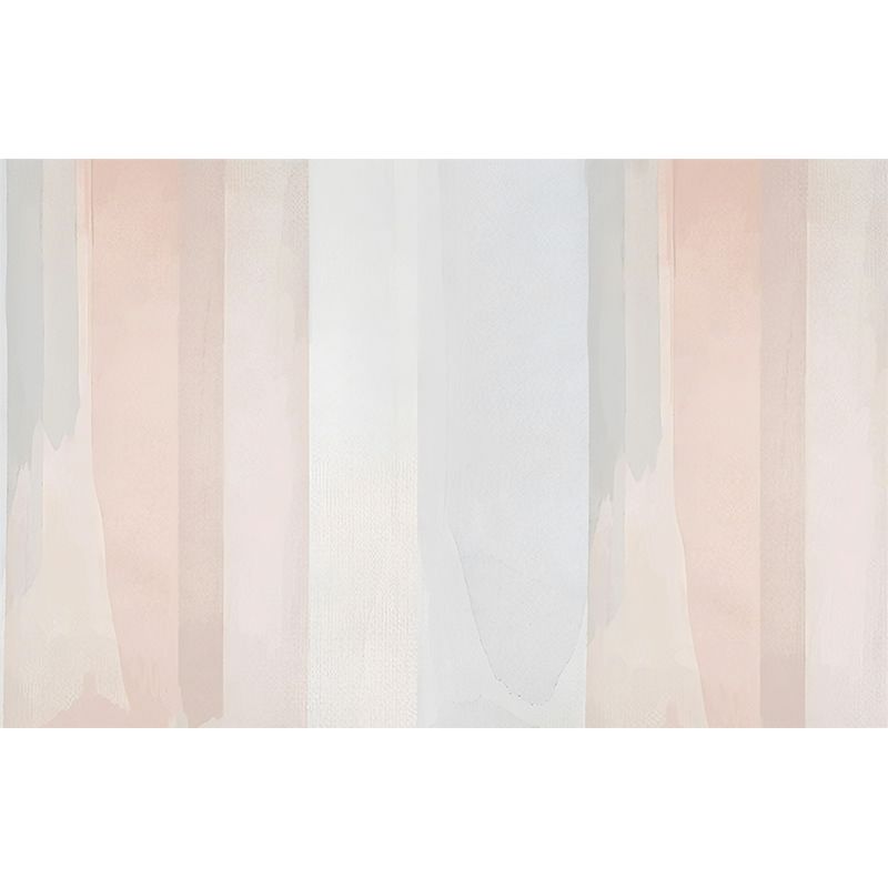 Scandinavian Ombre Wall Art for Living Room, Large Wall Mural in Orange and Blue