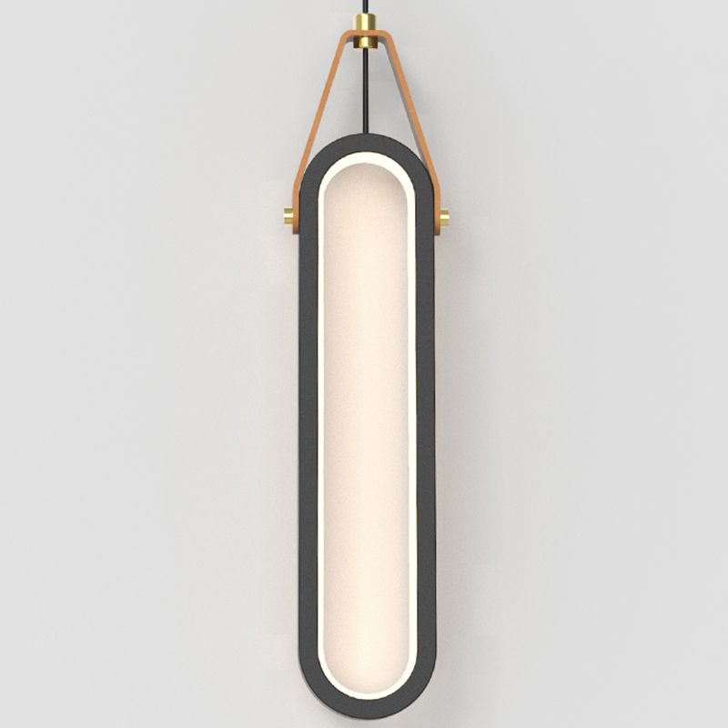 Kit de lumière suspendue linéaire moderne en métal 1-Light Pendant Light pour la chambre