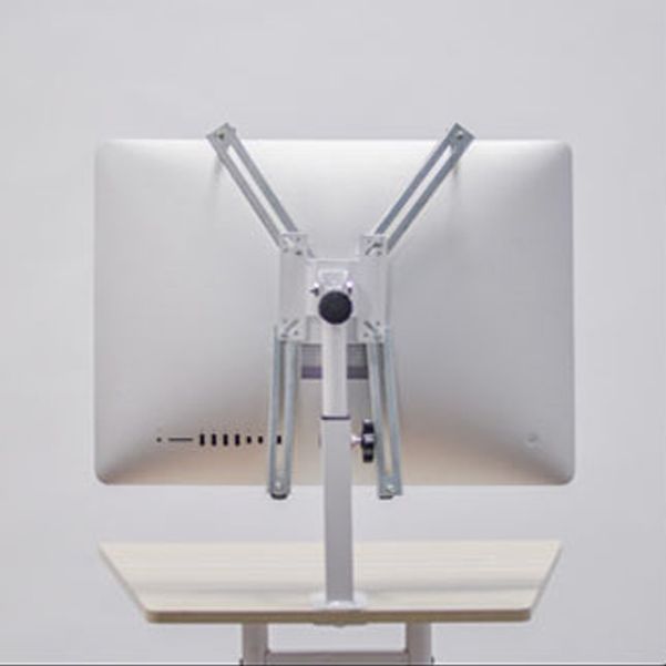 Modern Artificial Wood Desk Home Writing Desk with Caster Wheels 21.2"L x 22.4"W