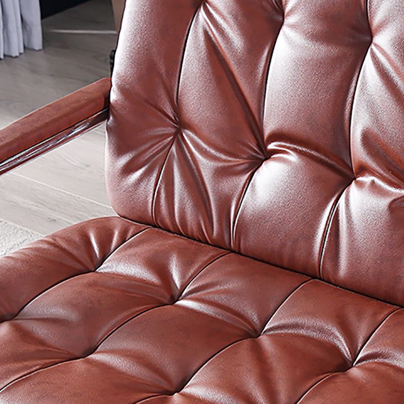 Stainless Steel Classic Industrial Tufted Split-Back Sofa 35.43"High Tuxedo Arm Sofa