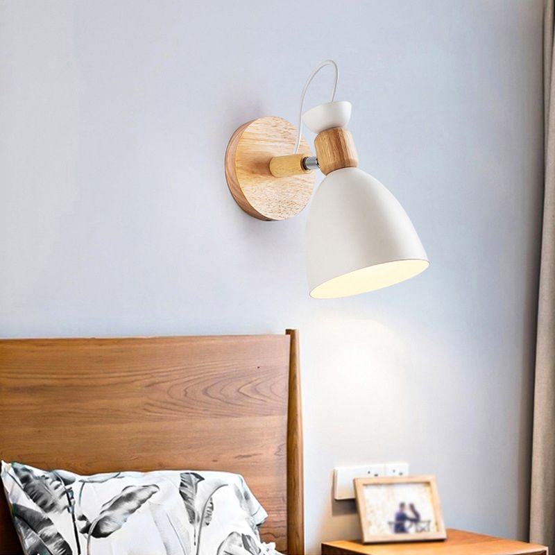 Metal Flare Wall Mounted Lamps Modern Style 1 Light Wall Mount Lighting