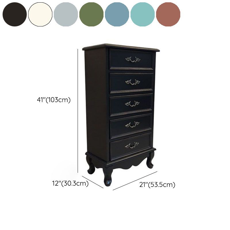 Bedroom Storage Chest Wooden Nautical Vertical Chest with Drawers