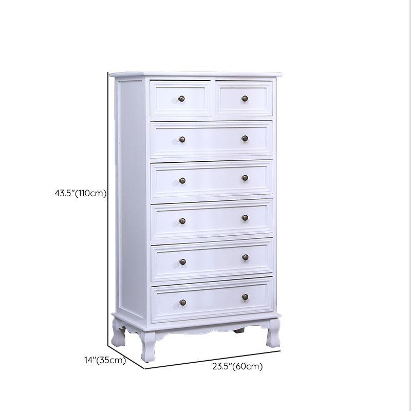 Traditional Storage Chest Dresser Wooden Dresser with Drawers